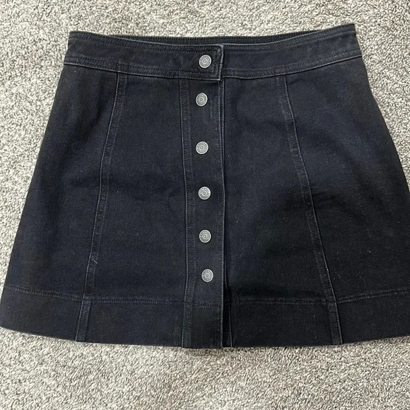 Madewell metropolis snap front jean skirt - Picture 1 of 4